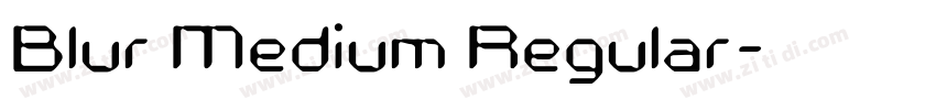 Blur Medium Regular字体转换
